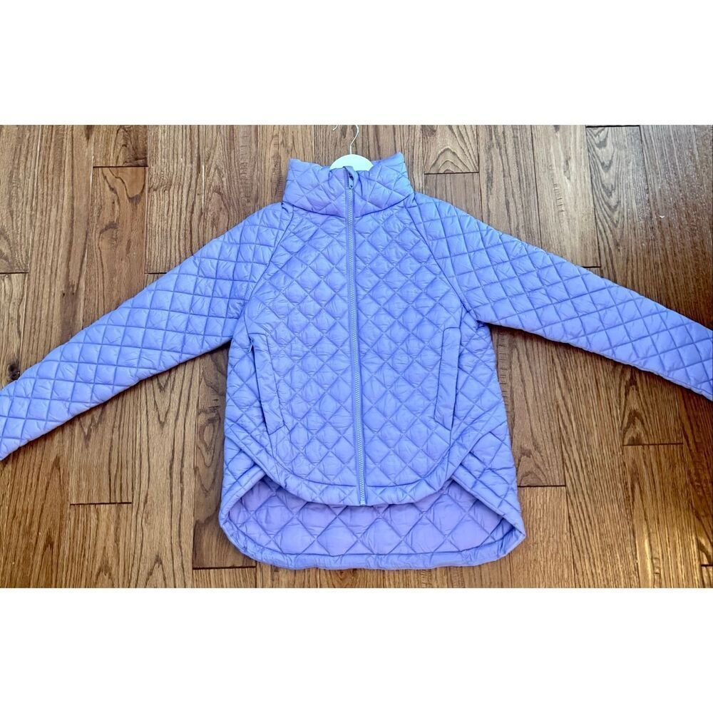 Athleta whisper featherless down purple puffer jacket size xxs - Picture 4 of 9